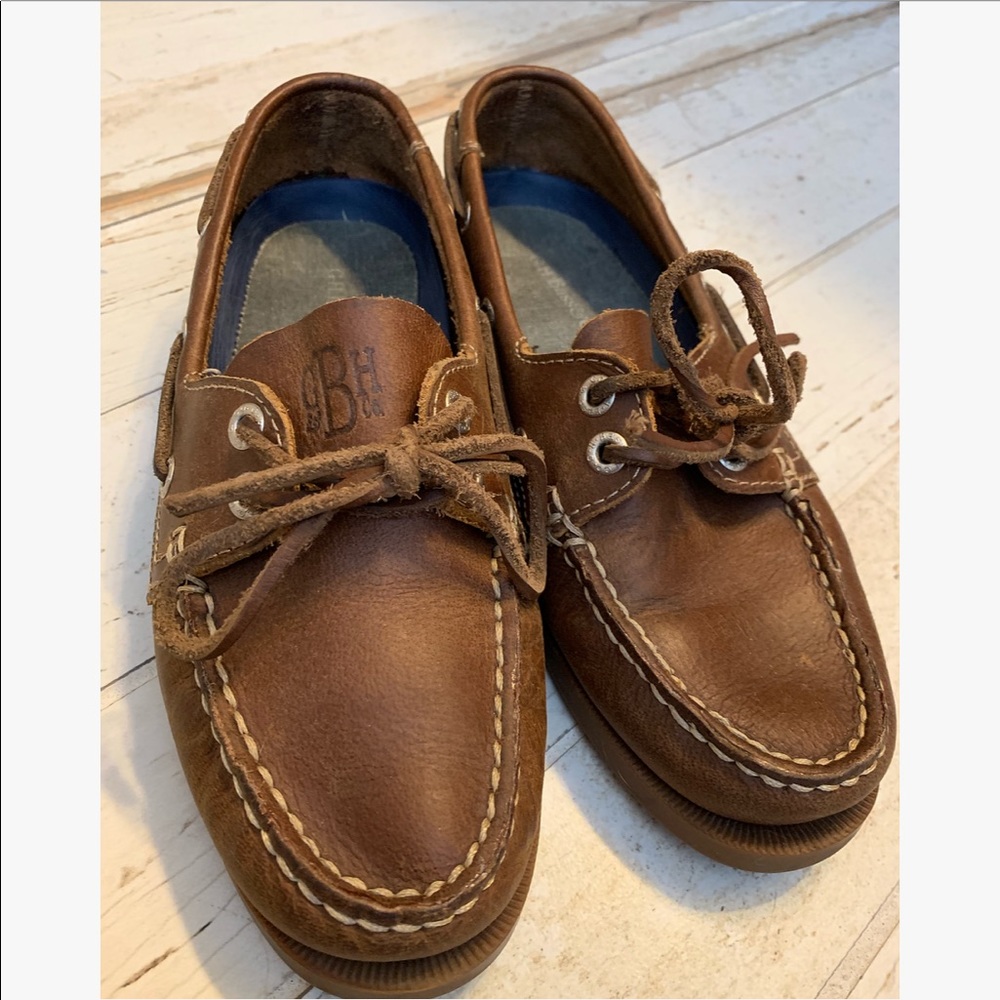 Genuine leather boat shoes